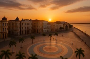 Recife e o Pôr do Sol no Marco Zero: Um Espetáculo à Beira do Rio